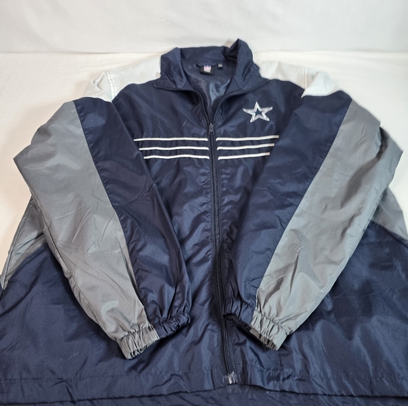Reebok mens zippered NFL Team Apparel jacket. Size Large in blue, gray, wht,blk - Picture 4 of 13
